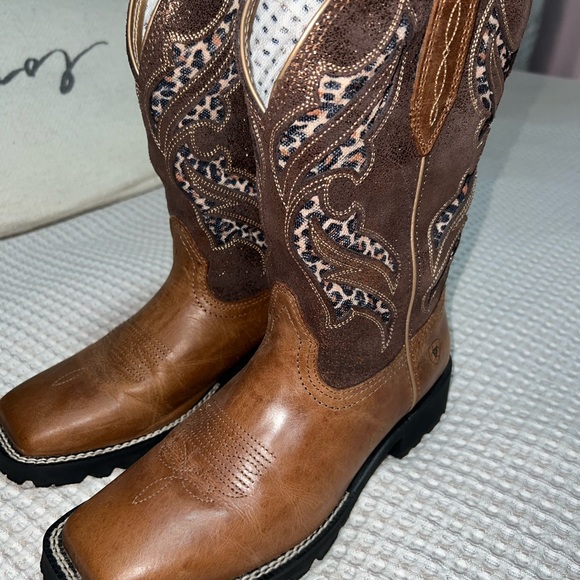 ARIAT Women's Unbridled Rancher Venttek Western Boots - Hickory Smoke/Copper - Picture 4 of 5